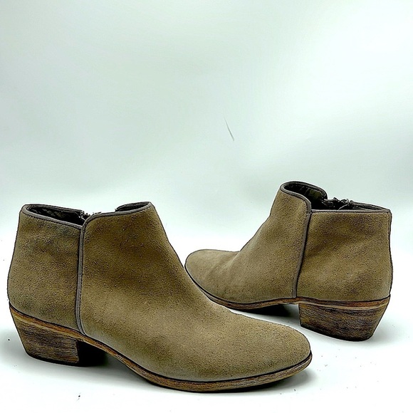 Sam Edelman taupe tan ankle boots size 6.5 - Picture 1 of 8